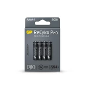 GP AAA 800 mAh Şarjlı İnce Kalem Pil 4'lü Paket Recyko thumbnail 1