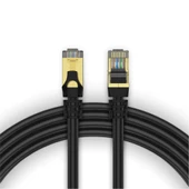 Qgeem QG-OT0601 1mt Cat6 CU AWG24-7 UTP Siyah Network Kablosu thumbnail 2