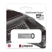 Kingston DTKN-512GB 512GB DataTraveler Kyson 200MB-s Metal USB 3.2 Gen 1 Flash Bellek thumbnail 3