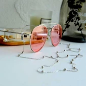Her Gözlüğe Uygun Minik Top Tasarım Trend Gözlük Zinciri - 4
