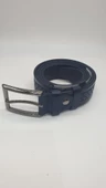 Çapraz Desen Detaylı Kayış Lacivert Renk Erkek Klasik Kemer - 6