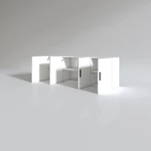 Kenzlife hazır mutfak silvanus byz 060*180*32 mutfak banyo dolabı kapaklı raflı - 2