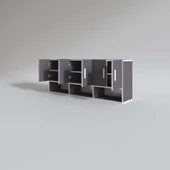 Kenzlife hazır mutfak liberato gri 060*150*32 mutfak banyo dolabı kapaklı raflı - 2