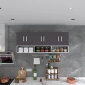 Kenzlife hazır mutfak liberato gri 060*150*32 mutfak banyo dolabı kapaklı raflı - 4