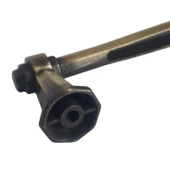 Padişah Kulp 128 mm Antik Sarı Mutfak Kulpu Çekmece Dolap Kapak Kulbu Metal Mobilya Dolabı Kulpları - 5