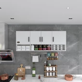 Kenzlife hazır mutfak konsta byz 060*150*32 mutfak banyo dolabı kapaklı raflı - 4