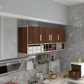 Kenzlife hazır mutfak konsta cvz 060*150*32 mutfak banyo dolabı kapaklı raflı - 1