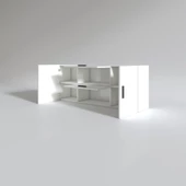 Kenzlife hazır mutfak lucida byz 060*150*32 mutfak banyo dolabı kapaklı raflı thumbnail 3