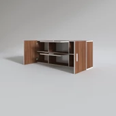 Kenzlife hazır mutfak lucida cvz 060*150*32 mutfak banyo dolabı kapaklı raflı - 3
