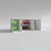 Kenzlife hazır mutfak marina byz 060*150*32 mutfak banyo dolabı kapaklı raflı - 3