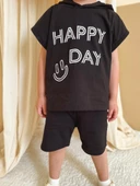 Kapüşonlu Yazlık Baskılı Takım 2404KPSNYZLYK - 3