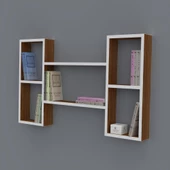 Kenzlife kitaplık gülsu 060*100*20 cvz duvar rafı thumbnail 1