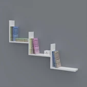 Kenzlife kitaplık günan 060*090*20 byz duvar rafı thumbnail 1