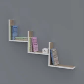 Kenzlife kitaplık günan 060*090*20 crd duvar rafı thumbnail 1