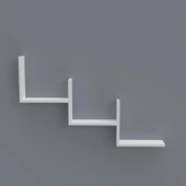 Kenzlife kitaplık günan 060*090*20 byz duvar rafı thumbnail 2