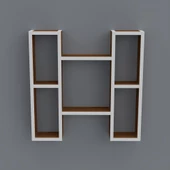 Kenzlife kitaplık melisa 060*060*20 cvz duvar rafı thumbnail 2