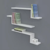 Kenzlife kitaplık mediha 015*060*20*3 byz duvar rafı thumbnail 1