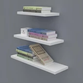 Kenzlife kitaplık nadire 000*050-040-030*20 byz duvar rafı - 1