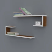 Kenzlife kitaplık kayra 015*060*20*2 cvz duvar rafı thumbnail 1