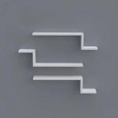 Kenzlife kitaplık mediha 015*060*20*3 byz duvar rafı thumbnail 2