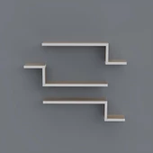 Kenzlife kitaplık mediha 015*060*20*3 crd duvar rafı thumbnail 2