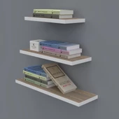 Kenzlife kitaplık nadire 000*050-040-030*20 crd duvar rafı thumbnail 1