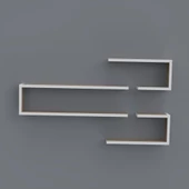 Kenzlife kitaplık nevres 060*100*20 crd duvar rafı thumbnail 2