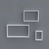 Kenzlife kitaplık neslişah 030*060*20*3 byz duvar rafı thumbnail 2