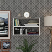 Kenzlife kitaplık nihan 040*060*20 crd duvar rafı thumbnail 1