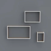 Kenzlife kitaplık neslişah 030*060*20*3 crd duvar rafı thumbnail 2