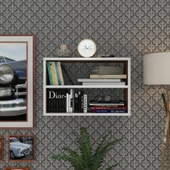 Kenzlife kitaplık nihan 040*060*20 cvz duvar rafı thumbnail 1