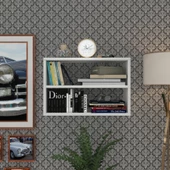 Kenzlife kitaplık nihan 040*060*20 byz duvar rafı - 1