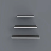 Kenzlife kitaplık nadire 000*050-040-030*20 gri duvar rafı thumbnail 2