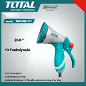 Otomatik 10 Fonksiyonlu Araba Yıkama Bahçe Sulama Temizleme Tabancası Tetikli Ayarlı Tabanca thumbnail 6