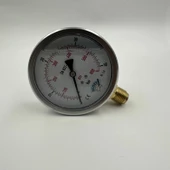 Manometre Gliserinli Alttan Çıkışlı Q100 - 0 - 40 Bar 1/2 thumbnail 3