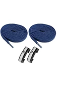 Elastik Akıllı Kilitli Bağcık Mıknatıslı Metal Tak Bırak Spor Ayakkabı Bağcığı 100 CM - 12