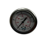 Manometre Gliserinli Arka Çıkışlı Q63 - 0 - 40 Bar 1/4 - 1
