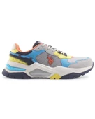 U.s. Polo Assn. Vincent 4Fx Erkek Gri-Mavi-Sarı Sneaker Ayakkabı - 1