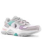 U.s. Polo Assn. Vincent Wmn 4Fx Kadın A.Gri-Lila-Yeşil Sneaker Ayakkabı - 2