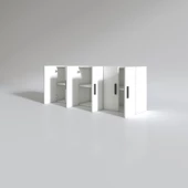 Kenzlife hazır mutfak nonus byz 060*150*32 mutfak banyo dolabı kapaklı raflı - 2