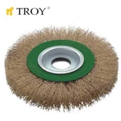 TROY 27704-200 Saçaklı Daire Fırça Tel Fırça Spirel Taşlama 200mm - 2