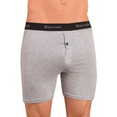 Berrak 1059 Likralı Düğmeli Erkek Boxer Şort - 1