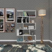 Kenzlife kitaplık firuze 150*090*20 byz duvar rafı - 1
