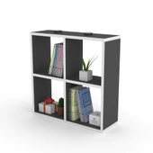 Kenzlife kitaplık gülbin 060*060*20 gri duvar rafı thumbnail 1