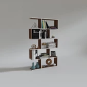 Kenzlife kitaplık firuze 150*090*20 cvz duvar rafı - 2