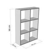 Kenzlife kitaplık güher 090*060*20 byz duvar rafı - 4