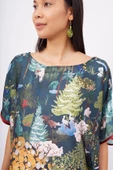 Peraluna MAGIC MOMENTS LONG DRESS Baskılı Saten Kadın Uzun Elbise - Çok Renkli - 3