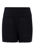 Peraluna IRIS SHORTS Ajurlu Kadın Şort - Siyah - 7