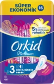 Orkid Platinum Gece 16-lı Hijyenik Ped Boy:3 (2'li) - 2