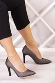 Erkan Saçmacı Gowa Plus Antrasit Saten Abiye Stiletto - 2
